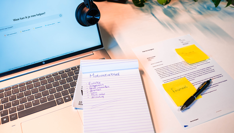motivatiebrief schrijven met ChatGPT