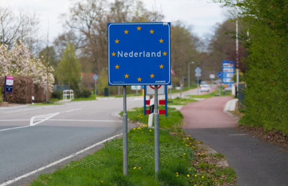 verkeersbord nederland grens